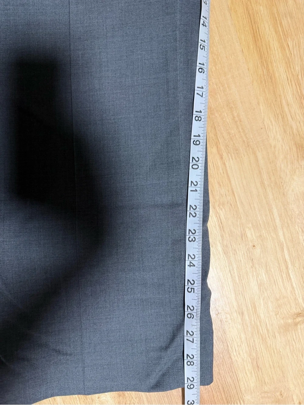 L.L. Bean Men’s Wool Dress Pants 36W Standard Fit Charcoal